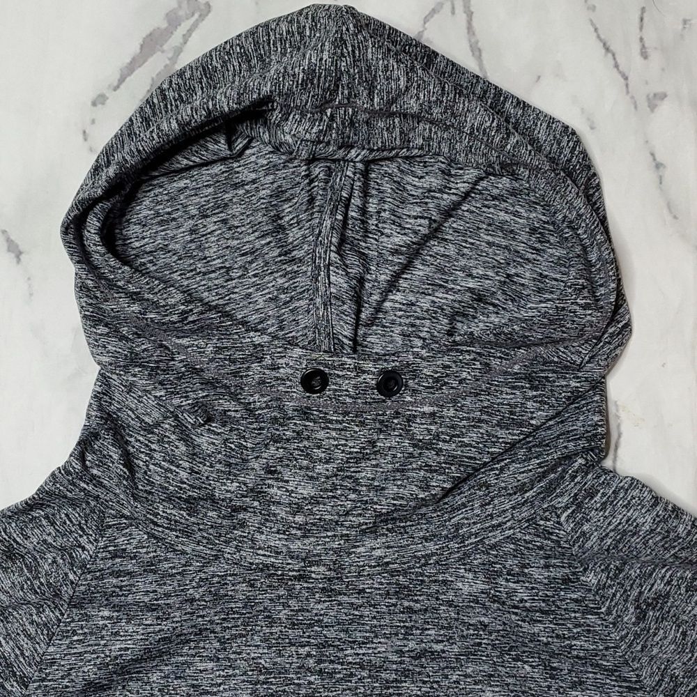 Athleta Lightweight Pullover Heathered Black/White - image 3